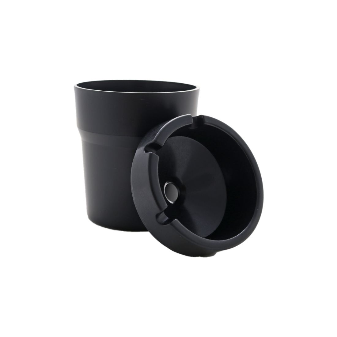 Пепелник за кола - черен цвят