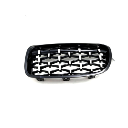 Решетки за BMW F30 (2011+) - Гланц - Diamond Design - хром / черно