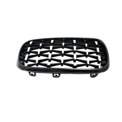Решетки за BMW X5 F15 / X6 F16 (2013+) - Гланц - Diamond design - хром / черно