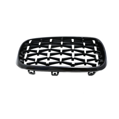 Решетки за BMW X5 F15 / X6 F16 (2013+) - Гланц - Diamond design - хром / черно