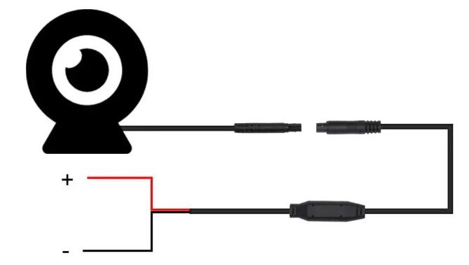 WiFi Камера за задно виждане за телефон за бус, камион, кемпер - с  18 ярки диода - модел 2