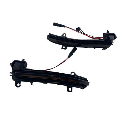 Диодни мигачи за странични огледала за BMW i3, X1 E84, E90, F20, F21, F22, F23, F30, F31, F34, F32, F33, F10, F11, F07, F01, D02, D04 (2011-2019) - опушени с бягащ мигач
