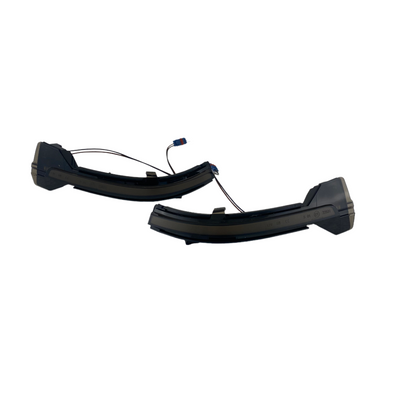 Диодни мигачи за странични огледала за BMW 5 series F10, F11, GT F07, F12, F13 (2020-2017), 7 series F01 (2008-2015) - опушени с бягащ мигач
