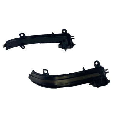 Диодни мигачи за странични огледала за BMW i3, X1 E84, E90, F20, F21, F22, F23, F30, F31, F34, F32, F33, F10, F11, F07, F01, D02, D04 (2011-2019) - опушени с бягащ мигач