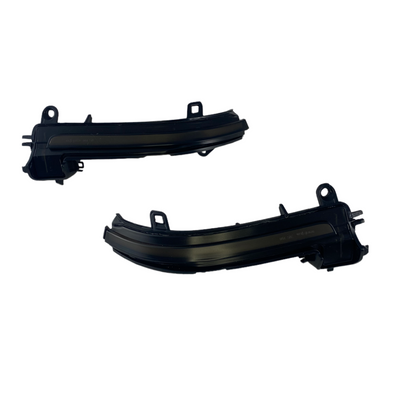 Диодни мигачи за странични огледала за BMW i3, X1 E84, E90, F20, F21, F22, F23, F30, F31, F34, F32, F33, F10, F11, F07, F01, D02, D04 (2011-2019) - опушени с бягащ мигач