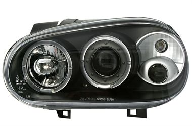Кристални фарове  Angel Eyes GOLF IV  - черни