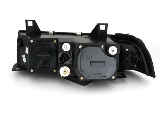 Кристални фарове CCFL Angel Eyes BMW E36 (91-99) 4d sedan - черни