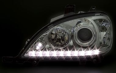 Кристални фарове  Mercedes ML W163  (2002-2005)