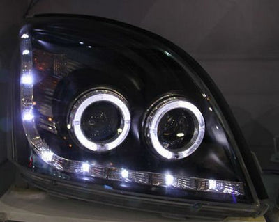 Кристални Фарове за Toyota Land Cruiser 120 (2003-2009) - хром