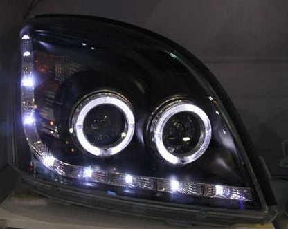 Кристални Фарове за Toyota Land Cruiser 120 (2003-2009) - хром