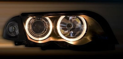 Кристални фарове за BMW E46 седан (1998-2001) - черни