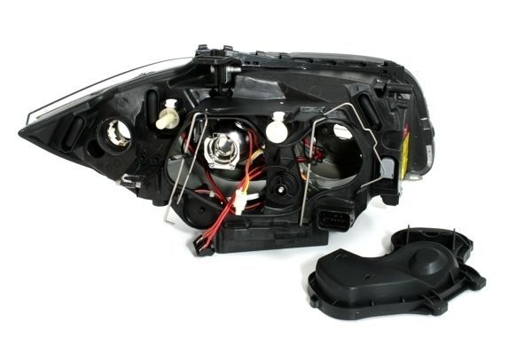 Кристални фарове за BMW E87 Angel Eyes (2004-2011) - черни