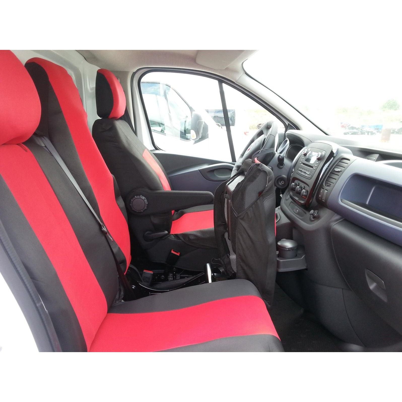 2+1 Калъфи тапицерия за предни седалки за Опел Виваро Opel Vivaro Рено Трафик Renault Trafic 2014+