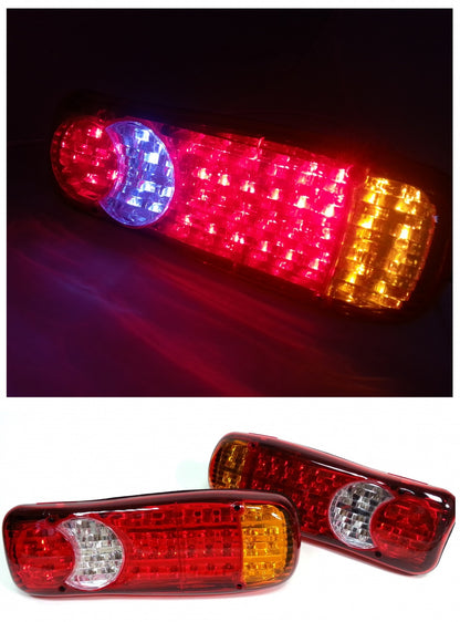 Комплект 2 бр. LED ЛЕД диодни стопове 24V Волта за бус камион ТИР ремарке платформа