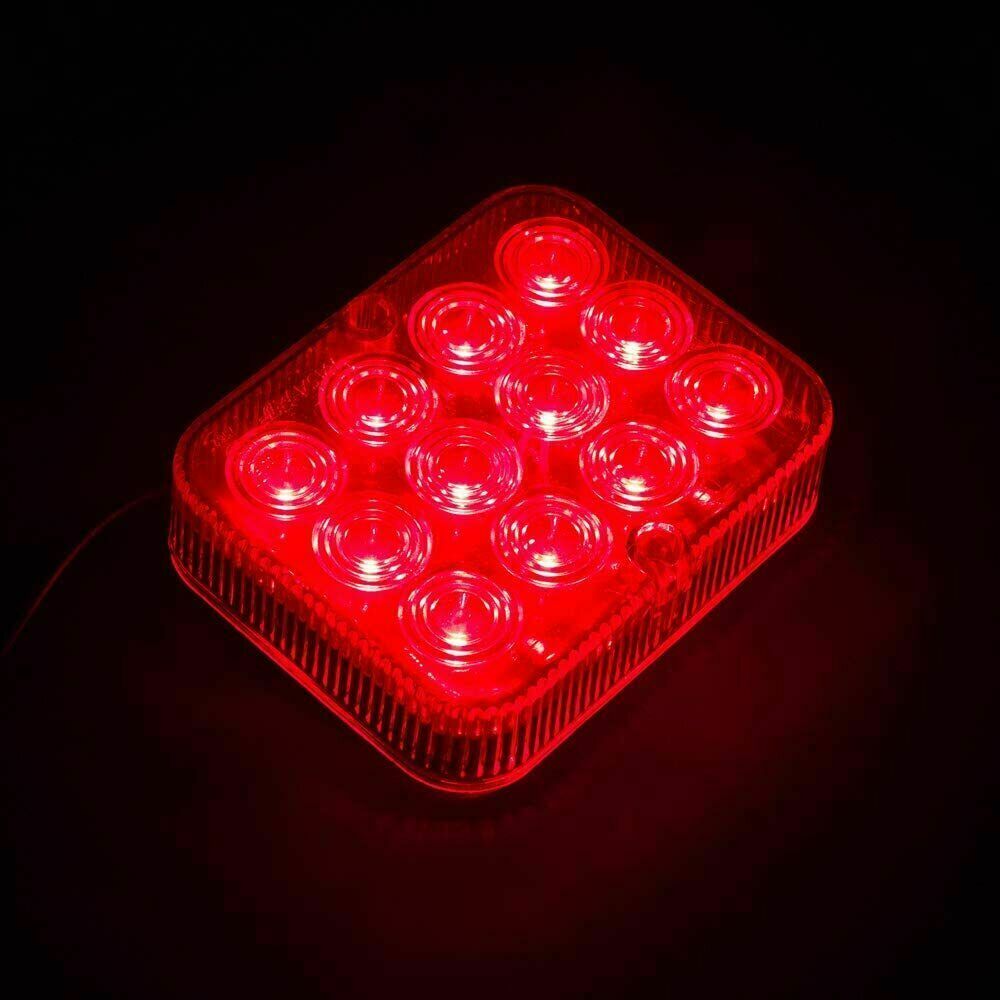 1 брой LED светодиодена спомагателна задна светлина за мъгла стоп червен подходящ за всякакви бусове каравани ремаркета и полуремаркета на 12V, E11