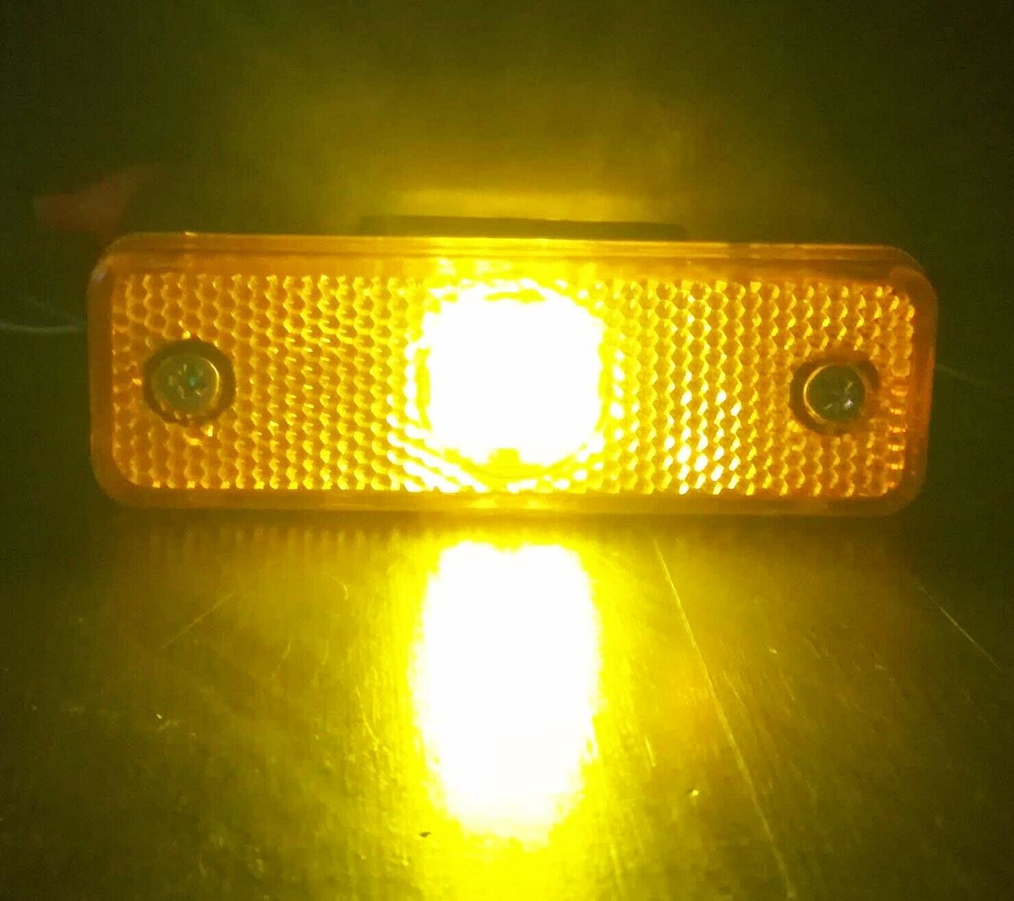 LED ЛЕД Светодиоден Оранжев Габарит Със Стойка, Маркер, Водоустойчив, 24V за камион, бус, ван, пикап, ремарке, каравана, платформа
