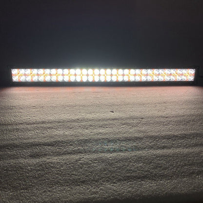 80 См Led Bar Лед Диоден Бар Прожектор Бяла и Оранжева, Жълта Светлина, Блиц, Флаш, CROSS DRL 180W 12V 24V