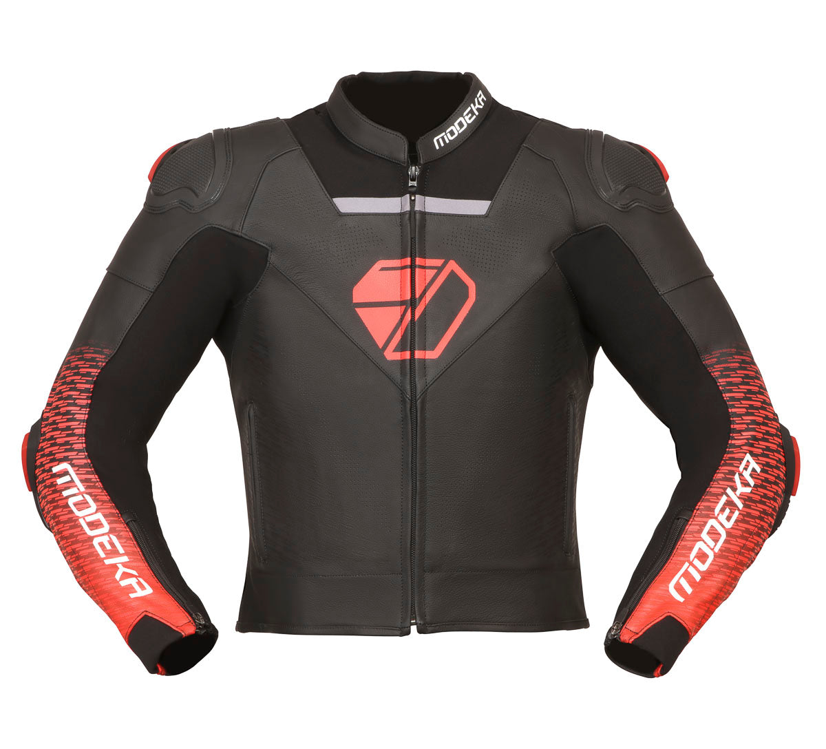 КОЖЕНО МОТО ЯКЕ MODEKA YRON BLACK/RED