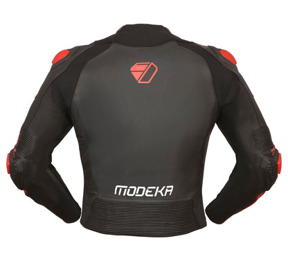 КОЖЕНО МОТО ЯКЕ MODEKA YRON BLACK/RED