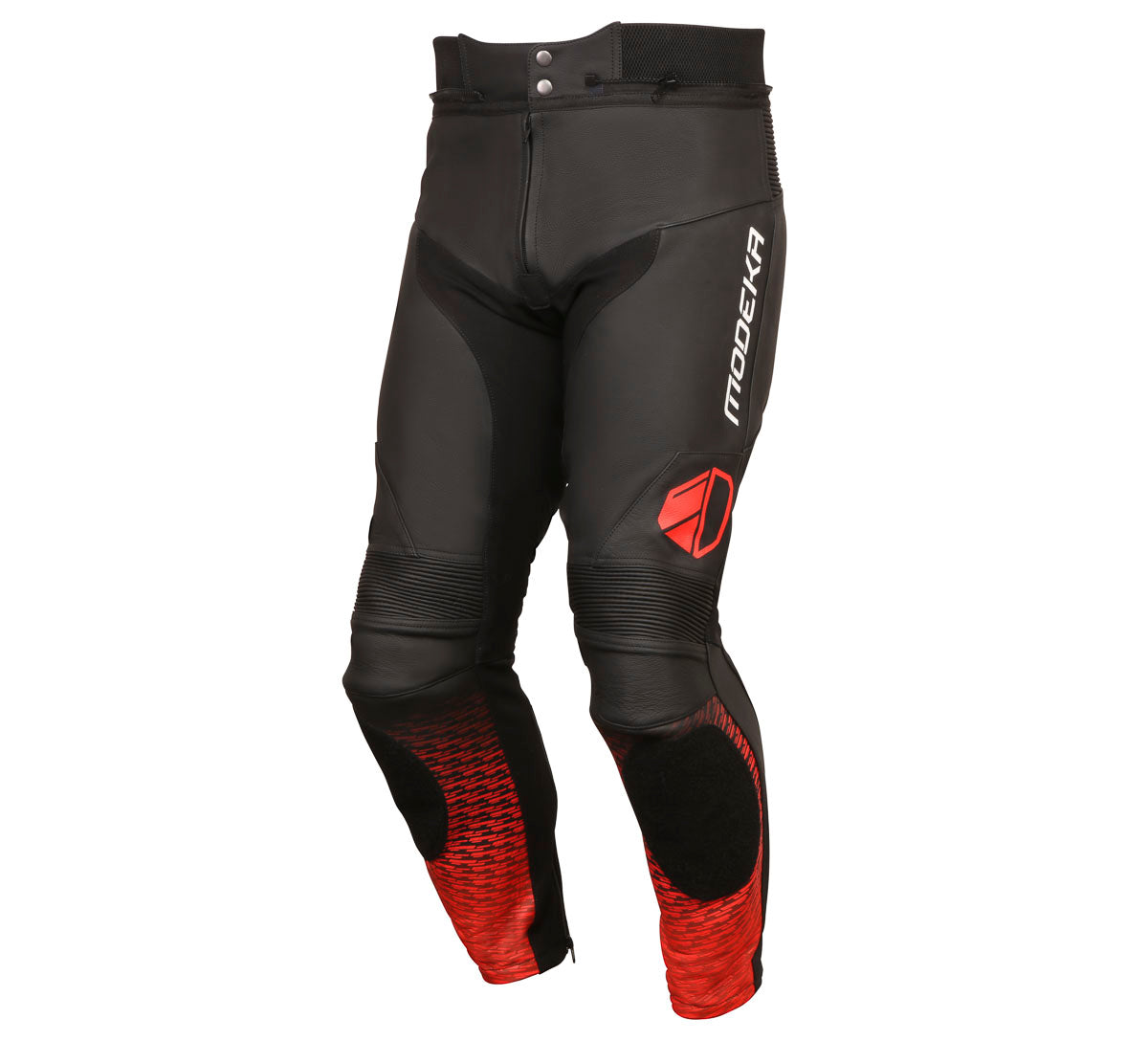 КОЖЕНИ МОТО ПАНТАЛОНИ MODEKA YRON BLACK/RED